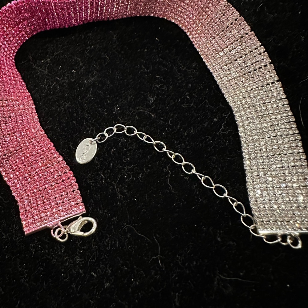 Multilayer Rhinestone Choker Necklace Bling Crystal Collar Choker Party Jewelry - Picture 2 of 6
